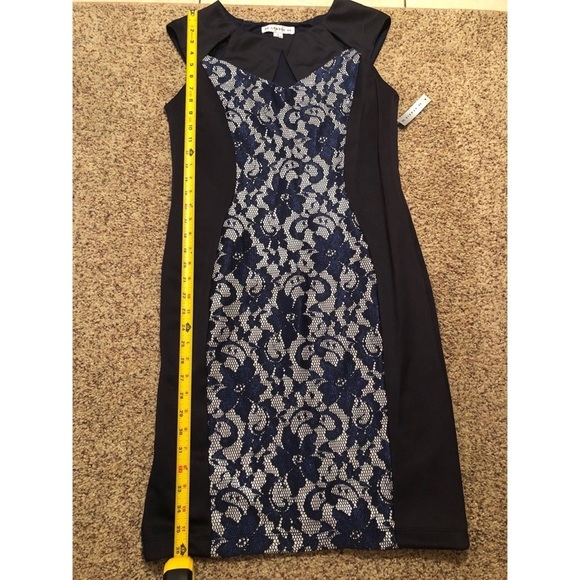 COPY - NWT Navy blue floral design aa studio brand size 8 - Picture 5 of 8
